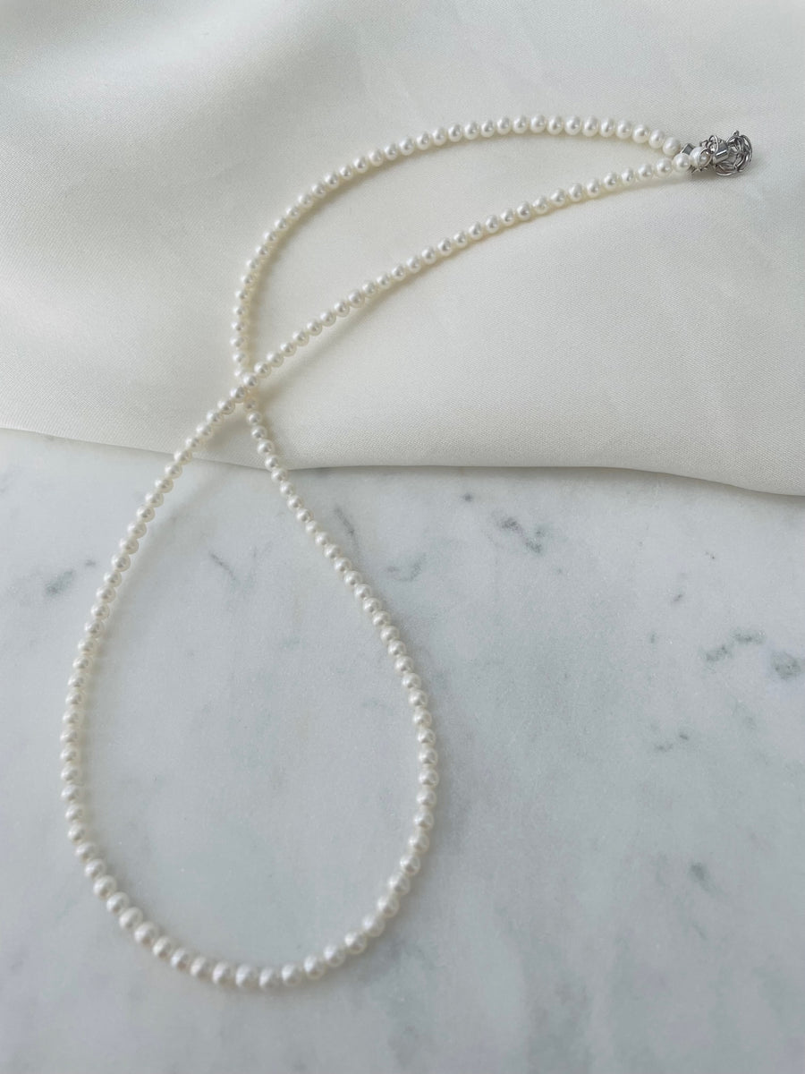 Freshwater Cultured 3-4mm Pearl necklace strand
