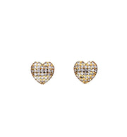 Davina - Heart Shaped Diamond Earrings