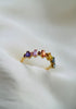 Jewels - 18k gold multi coloured sapphire ring