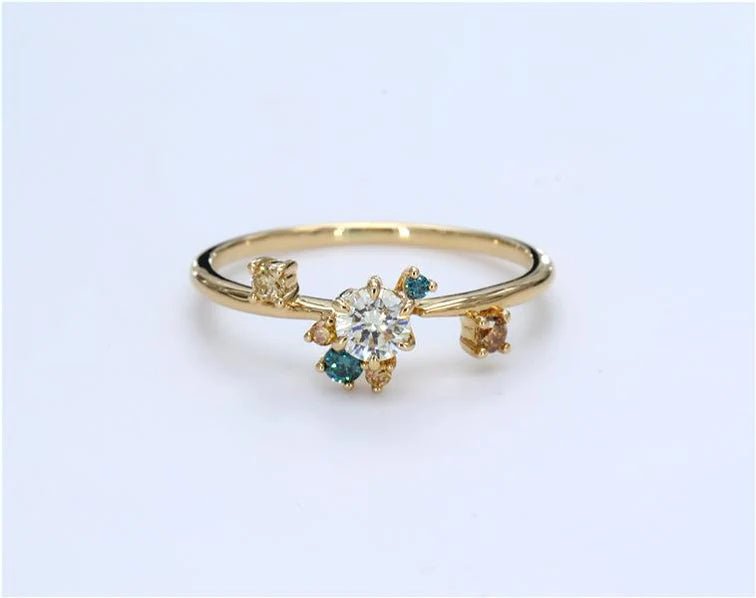 Jasmine - 18ct Rose Gold Diamond Ring