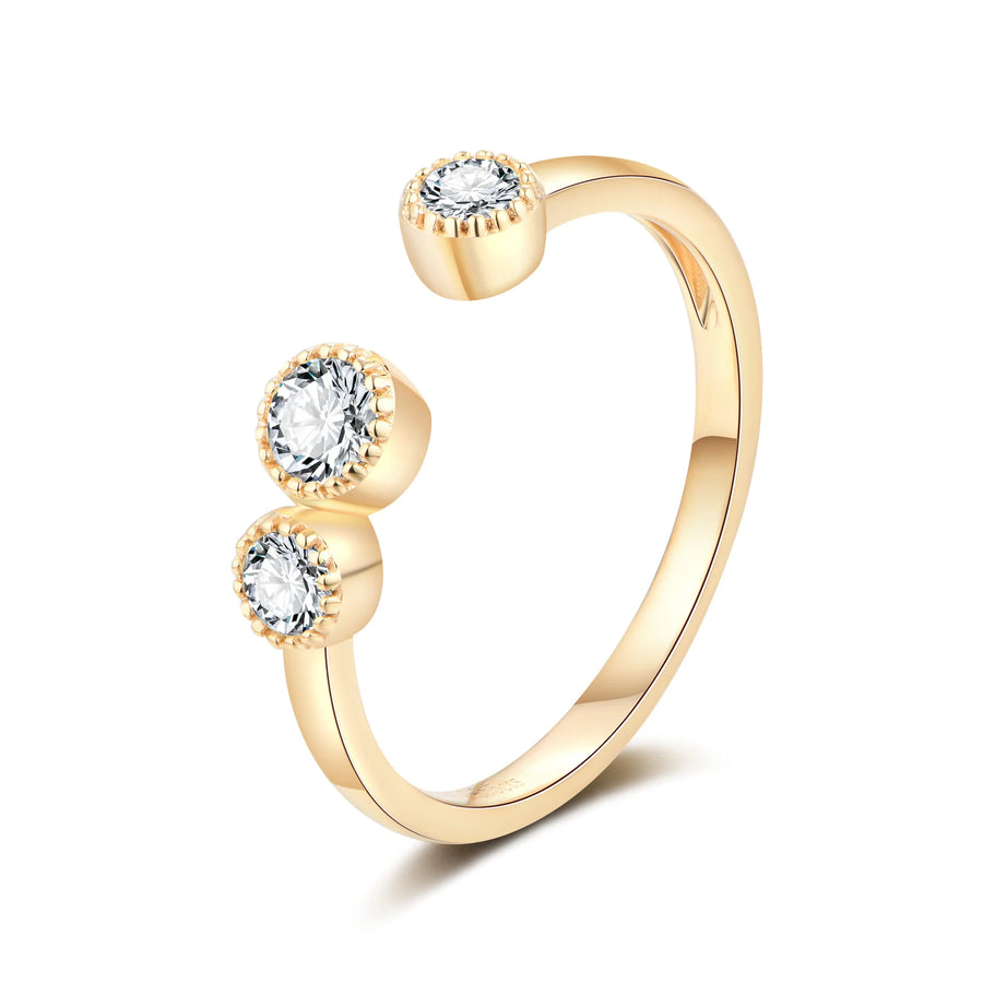 Leslie - 18ct Gold Open Diamond Ring