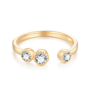 Leslie - 18ct Gold Open Diamond Ring