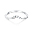 Freya - 18k White Gold Baguette Diamond Ring