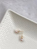 18ct yellow gold 5-5.5mm Akoya Pearl Earring Studs