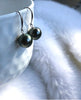 18ct White Gold Tahitian Pearl Drop Earrings