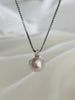 9-9.5mm Japanese Akoya Pearl 18ct White Gold Diamond Pendant