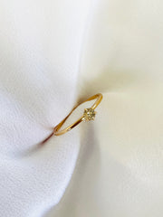 Amelia  - 18ct Yellow Gold Brown Diamond Ring