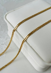 18ct Yellow Gold Cable Chain - width 2mm