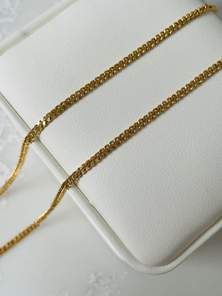 18ct Yellow Gold Cable Chain - width 2mm