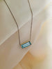 Maya - 18ct White Gold Aquamarine Pendant