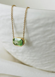 Fern - 18ct Yellow Gold Tsavorite Necklace