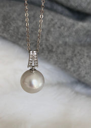 White South Sea Pearl Pendant, 18ct White Gold