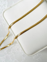 18ct Yellow Gold Snake Chain - width 3mm