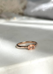 Momo - 18ct Rose Gold Pink  Sapphire ring