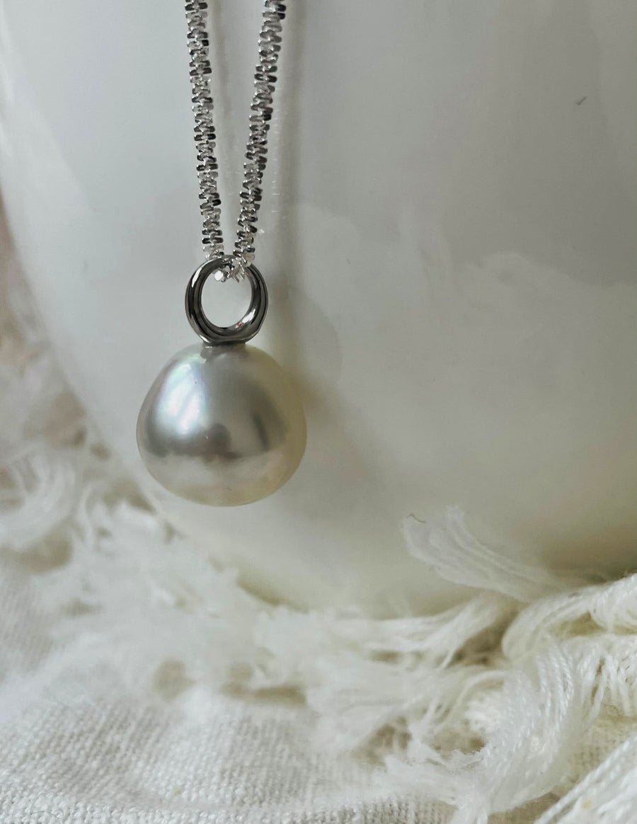 South Sea Pearl Pendant 18ct White Gold